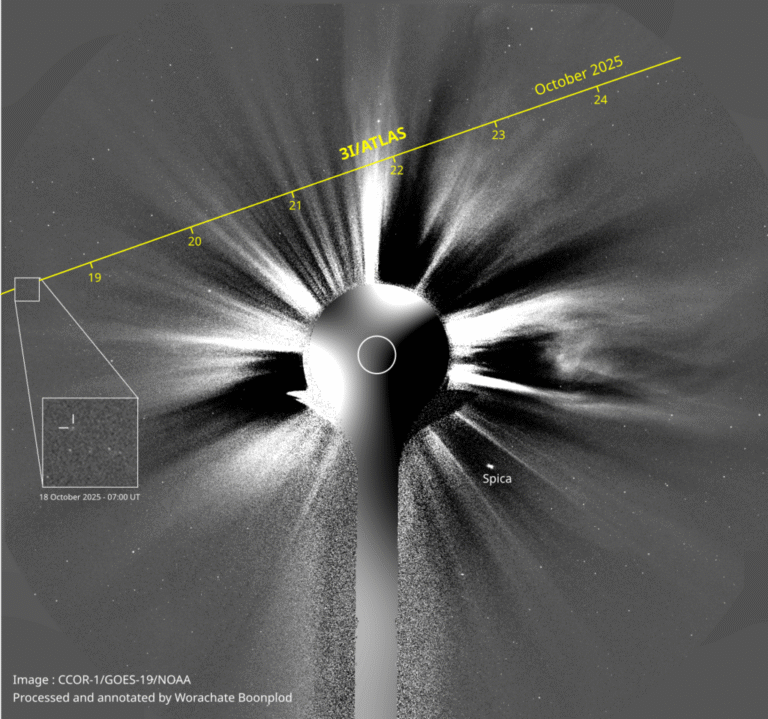 Interstellar comet 3I/ATLAS brightened behind the sun, NASA spacecraft confirm