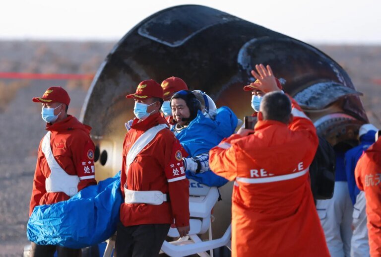 A Collision with Space Debris Leaves 3 Chinese Astronauts Stranded in Orbit