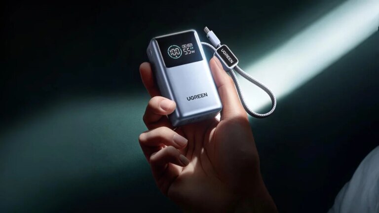 Ugreen launches new 10000mAh power bank with 55W output & built-in cable