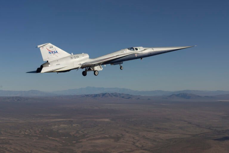 NASA’s Quesst Mission Marks X-59’s Historic First Flight