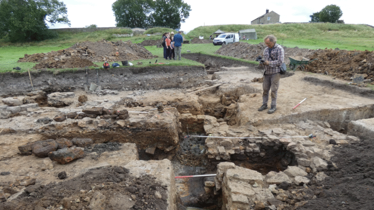 Archaeologists find ‘unique’ blood-red gemstone at Roman fort beyond Hadrian’s Wall