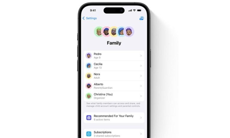 How to add someone to an Apple Family account