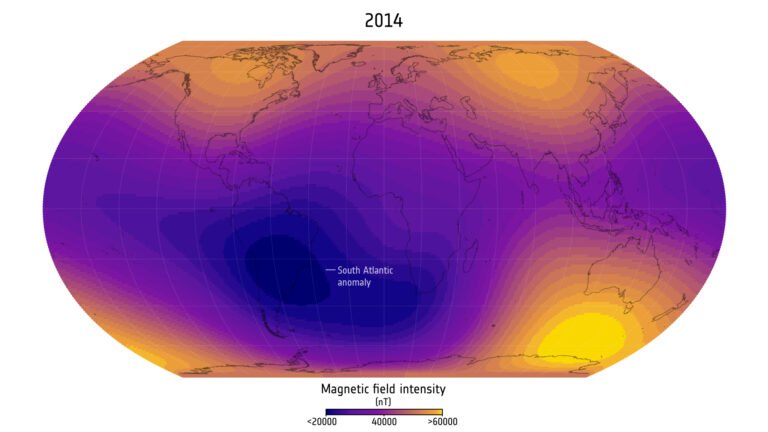 Earth’s magnetic field has a weak spot — and it’s getting bigger, putting astronauts and satellites at risk