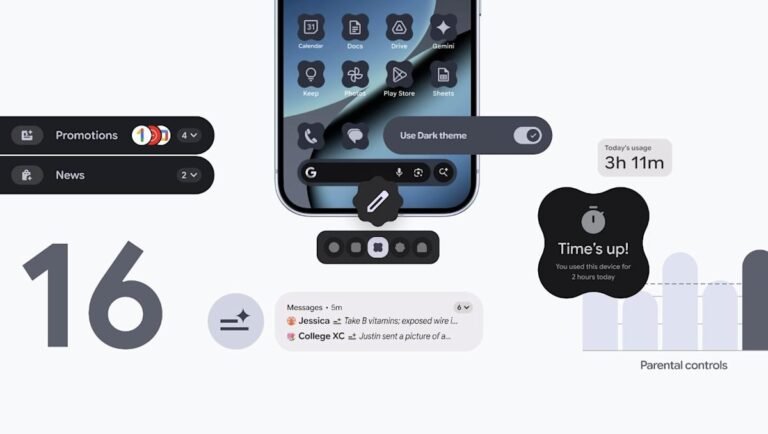 Android 16 updates include AI-powered notification summaries and built-in parental controls