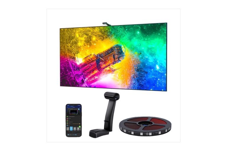 Govee’s 1.8ft LED Backlight Is Back at Nearly 50% Off, RGBIC Wi-Fi Lighting for 55–65″ TVs