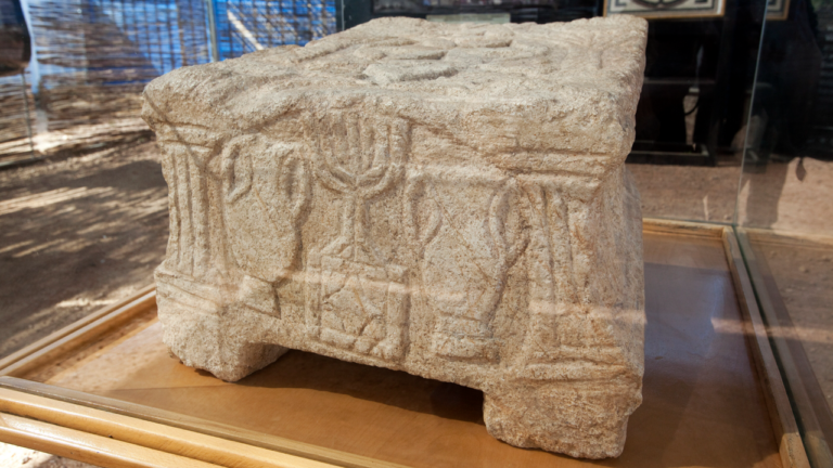 Magdala stone: 2,000-year-old carving from Jerusalem is world’s oldest known depiction of a menorah