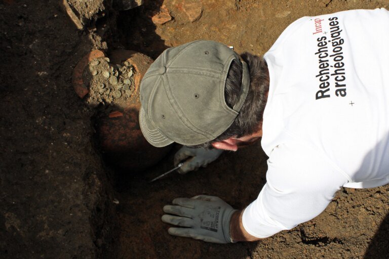 40,000 Roman-era coins discovered in French village