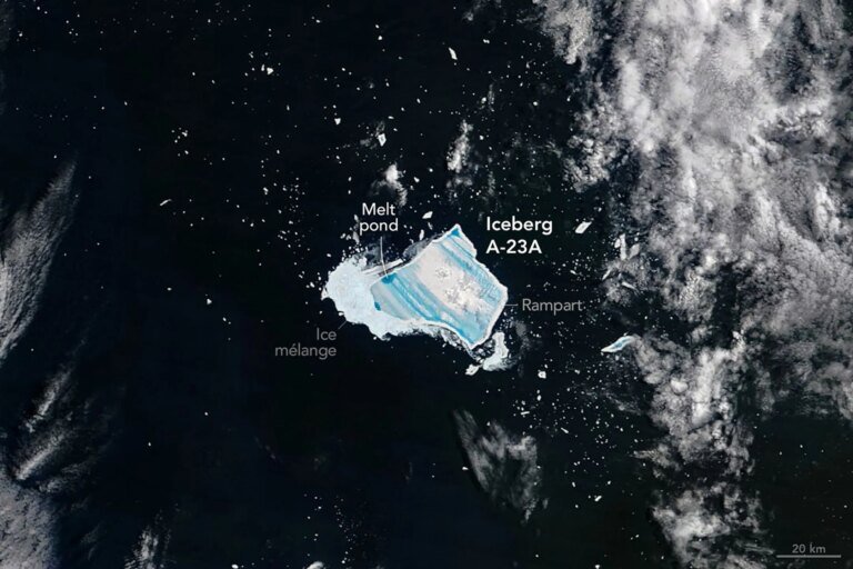 Why is this infamous iceberg turning blue?