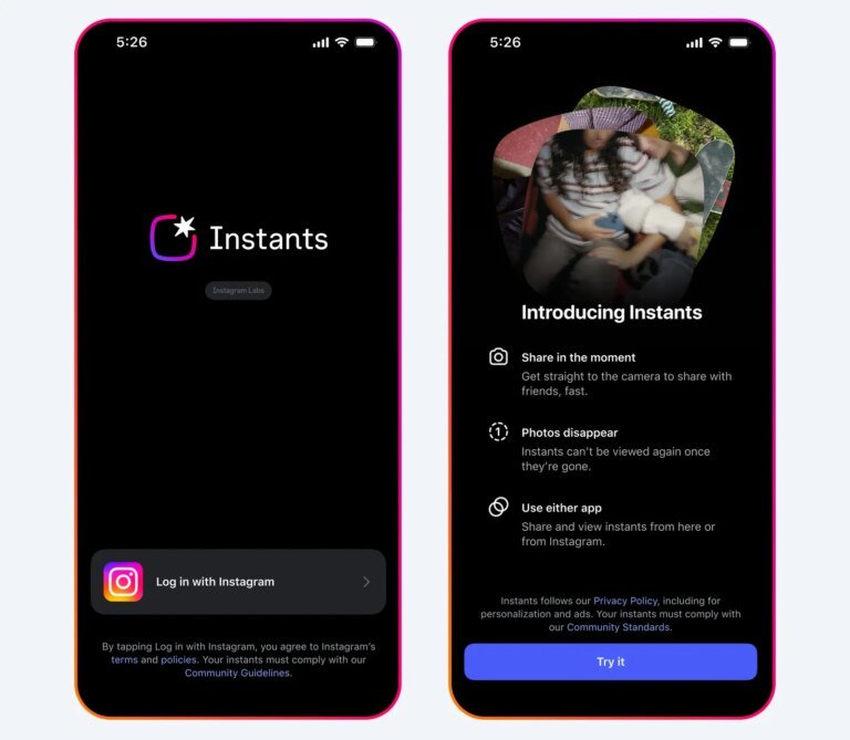 Instagram’s New Instants App Is a Snapchat Clone for Thirst Traps