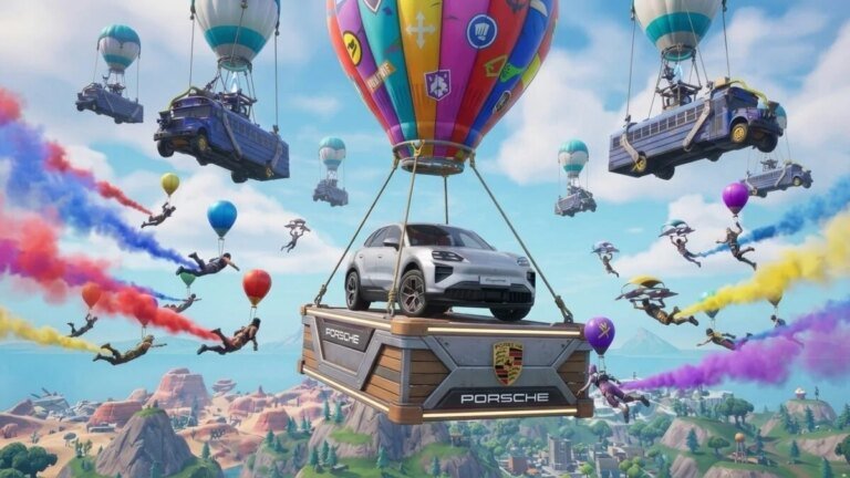 Fortnite-Themed Porsche AI Concept Image Causes Online Ruckus