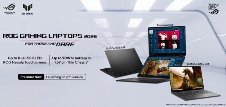 2026 ROG Zephyrus Duo, G14, G16, ProArt PZ14 and TUF Gaming A14 arrive with next-gen hardware